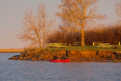 Sunrise picnic paddle